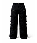 Pantalón Cargo Loose Fit, Corte Masculino Negro