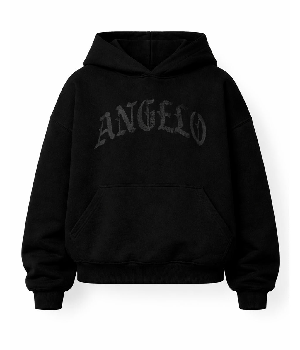 Sudadera estampada "ANGELO" Negra