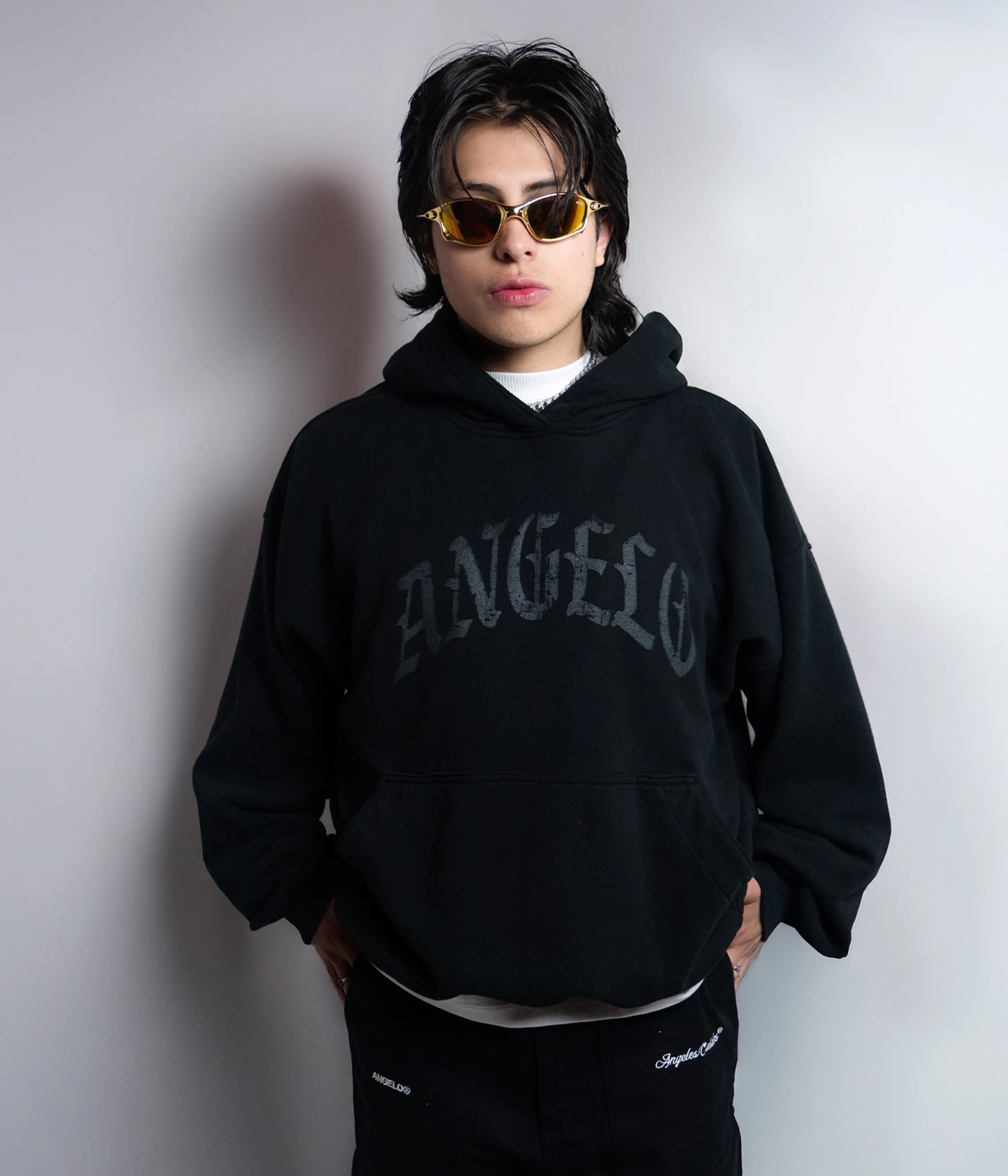 Sudadera estampada "ANGELO" Negra