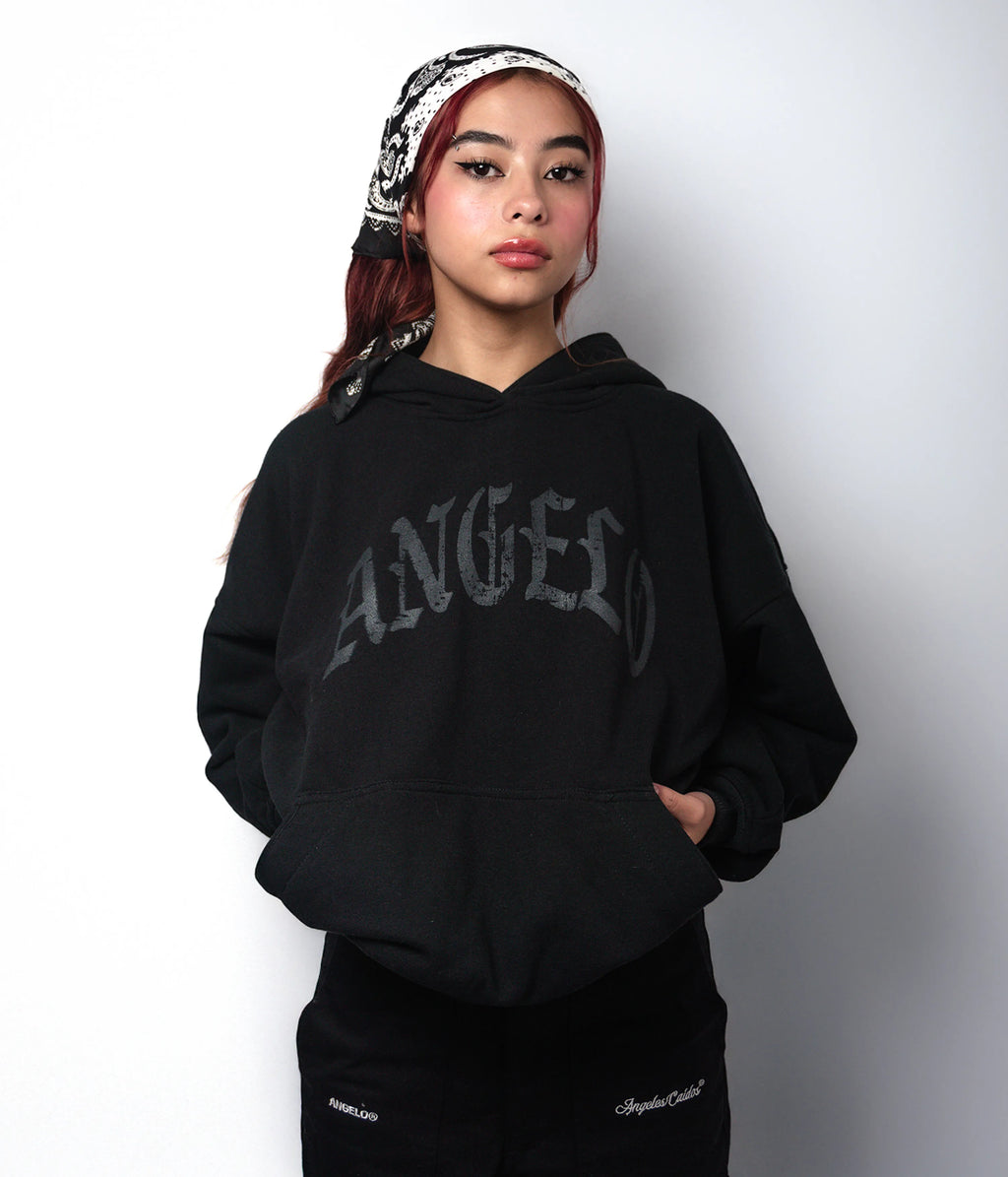 Sudadera estampada "ANGELO" Negra