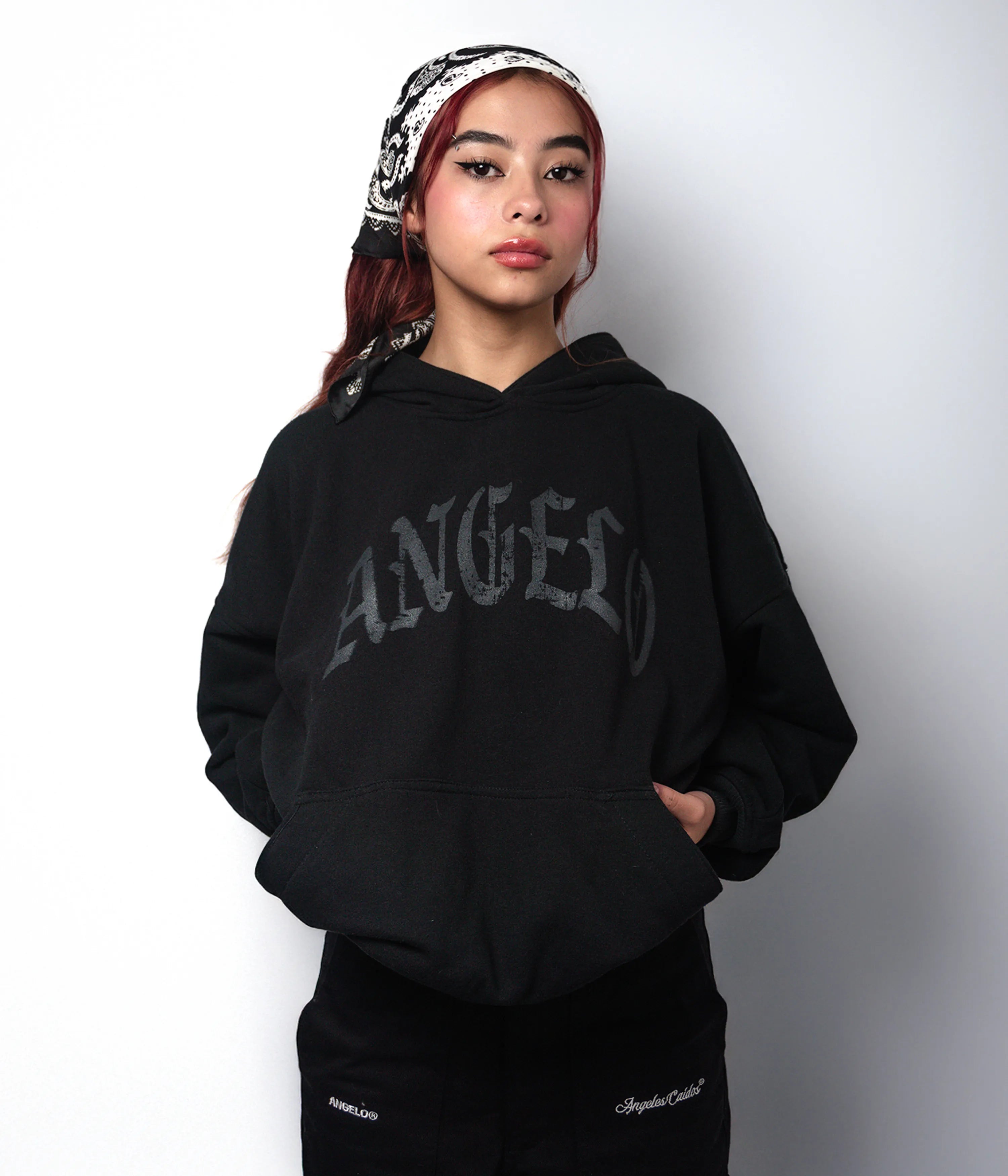 Sudadera estampada "ANGELO" Negra