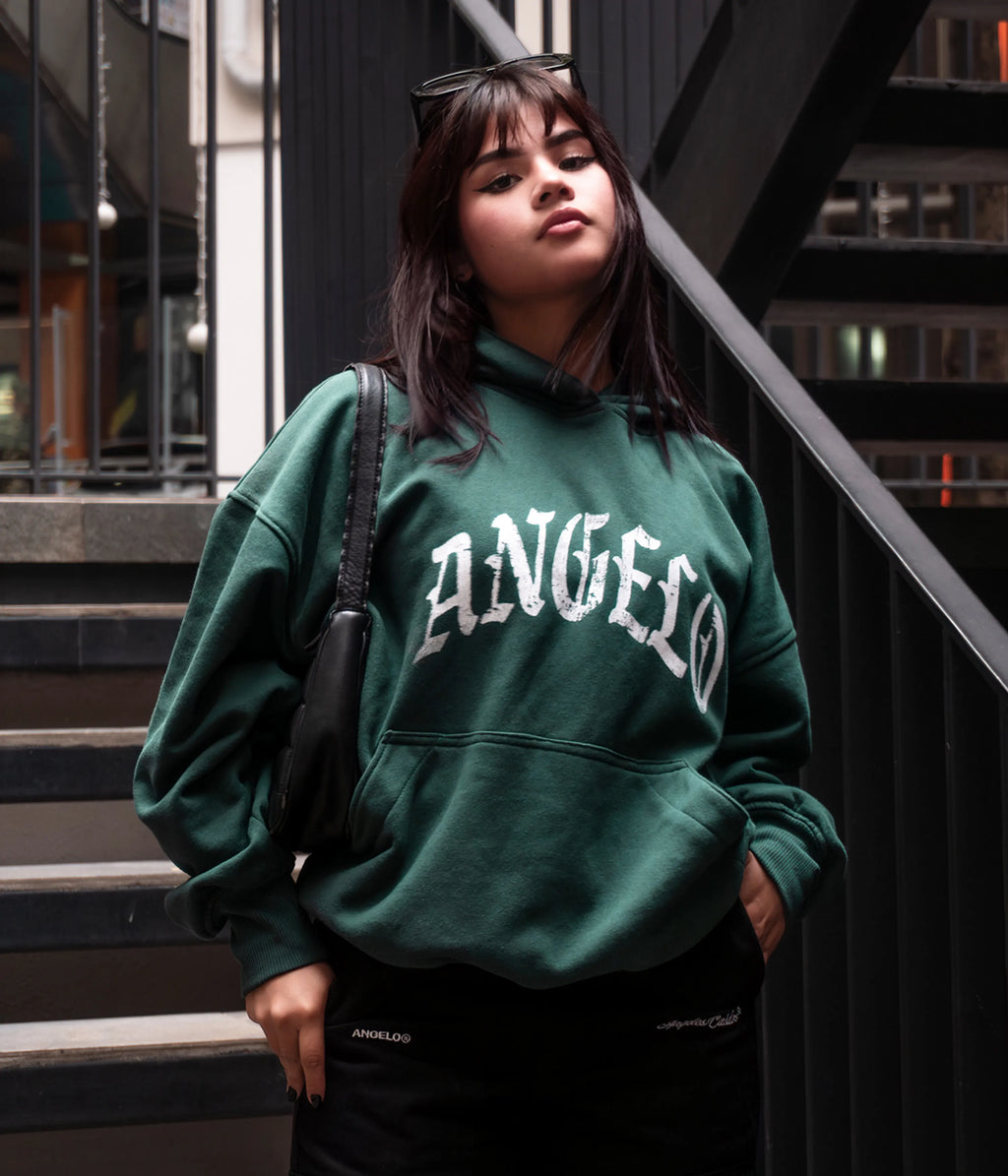 Sudadera estampada "ANGELO" Verde